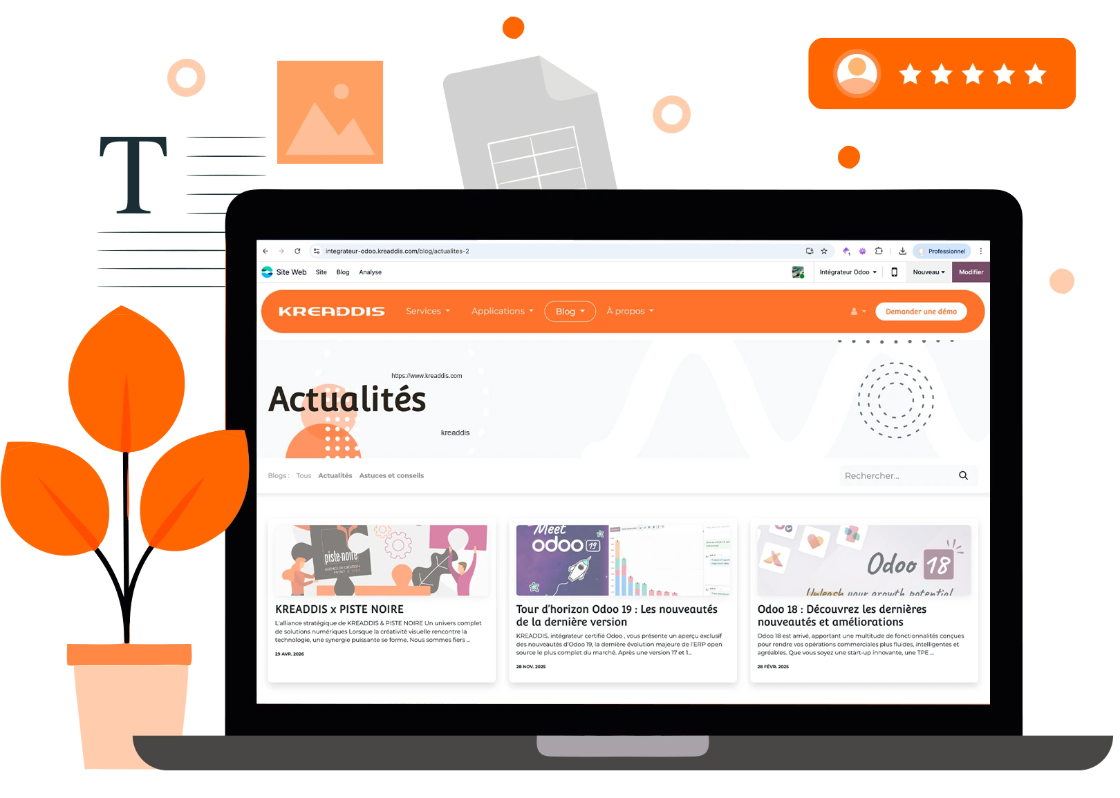 Blog &amp; contenu marketing Odoo