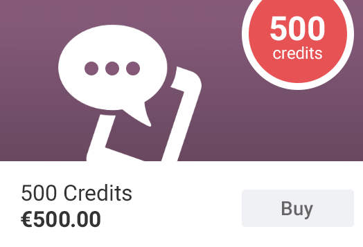 Pack de 500 crédits SMS Odoo à 500€ pour l'envoi de campagnes SMS marketing